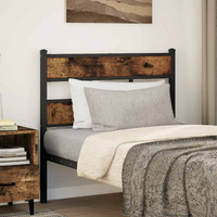 vidaXL Replace Headboard Smoked Oak 80 cm Iron and Engineered Wood