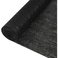 vidaXL Privacy Net Black 1.2x25 m HDPE 150 g/m²