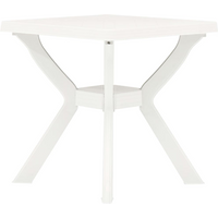 vidaXL Bistro Table White 70x70x72 cm Plastic