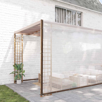 vidaXL Tarpaulin with Eyelets Transparent 8 x 12 m Polyethylene