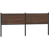 vidaXL Replace Headboard Brown Oak 200 cm Engineered Wood and Steel