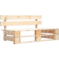 vidaXL Garden Pallet Bench Wood
