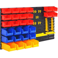 vidaXL Wall-Mountable Garage Tool Organiser