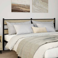 vidaXL Replace Headboard Sonoma Oak 180 cm Iron and Engineered Wood
