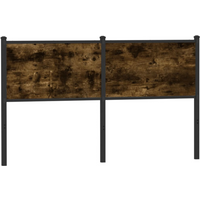 vidaXL Replace Headboard Smoked Oak 150 cm Engineered Wood and Steel