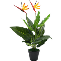 vidaXL Artificial Strelitzia Reginae Plant Bird of Paradise 66 cm
