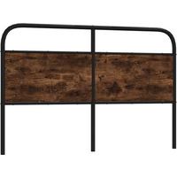 vidaXL Replace Headboard Smoked Oak 150 cm Steel and Engineered Wood