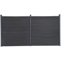 vidaXL Fence Panel Set Grey 353x186 cm WPC