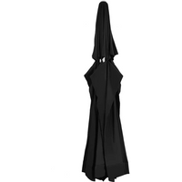 vidaXL Replacement Fabric for Outdoor Parasol Black 610 cm