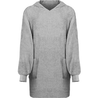 vidaXL Blanket Hoodie KINN Grey L Cotton
