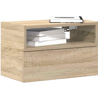 vidaXL Wall-mounted Bedside Cabinets 2 pcs Sonoma Oak 45x26x28.5 cm