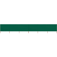 vidaXL 6-panel Wind Screen Fabric 800x160 cm Green