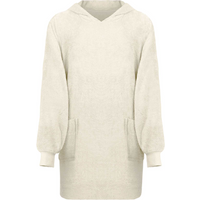vidaXL Blanket Hoodie KINN Cream L Cotton
