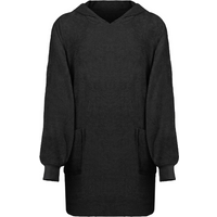vidaXL Blanket Hoodie KINN Black L Cotton
