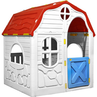 vidaXL Kids Foldable Playhouse with Working Door and Windows