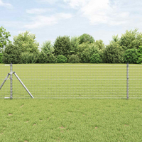 vidaXL Fence Post 2 pcs Silver 110 cm Powder-coated steel