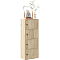 vidaXL Bookcase Sonoma Oak 40x24x102 cm Engineered Wood