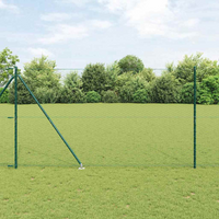 vidaXL Fence Post Green 25 x 1.5 m (36 mm mesh) Steel