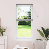 vidaXL Venetian Blinds Height Adjustable Silver 130 x 55 cm Aluminium