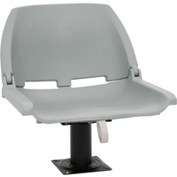 vidaXL 2 Piece Foldable Boat Seat Set No Pillow Grey 48x51x41 cm