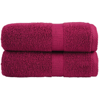 vidaXL Premium Guest Towels "SOLUND" 2 pcs Bordeaux 30x50 cm 600 gsm