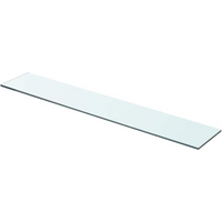 vidaXL Shelf Panel Glass Clear 70x12 cm