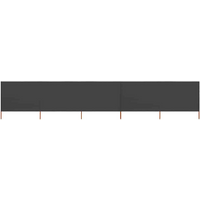 vidaXL 5-panel Wind Screen Fabric 600x120 cm Anthracite