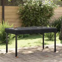 vidaXL Table Cover Plain Black 142 x 82 x 15 cm Fabric