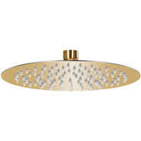 vidaXL Rain Shower Head Stainless Steel 20 cm Round Gold