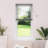 vidaXL Venetian Blinds Manual Dark Grey 130 x 55 cm Aluminium