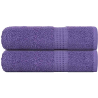 vidaXL Hand Towels "FROGN" 2 pcs Purple 50x100 cm 360 gsm
