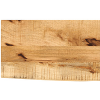 vidaXL Table Top 40x20x2.5 cm Live Edge Solid Wood Rough Mango