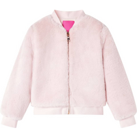 Kids' Jacket Faux Fur Soft Pink 128