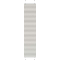 vidaXL Pleated Blind Light Grey 40x200 cm Fabric Width 39.4 cm Polyester