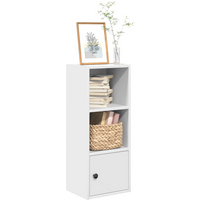 vidaXL Bookcase White 31x24x77 cm Engineered Wood