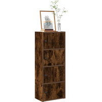 vidaXL Bookcase Smoked Oak 40x24x102 cm Engineered Wood