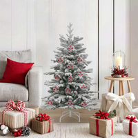 vidaXL Christmas Bauble Set 25 pcs Transparent Ø 8 cm Plastic