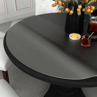 vidaXL Table Protector Matte Ø 90 cm 2 mm PVC