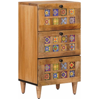 vidaXL Sideboard Natural 40 x 33.5 x 75 cm Solid Mango Wood