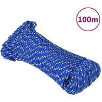 vidaXL Boat Rope Blue 5 mm 100 m Polypropylene