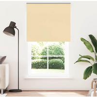 vidaXL Roller Blind Blackout Beige 120x230 cm Fabric Width 116.6 cm Polyester