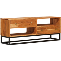 vidaXL TV Cabinet Natural 110 x 30 x 44 cm Solid Acacia Wood
