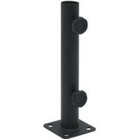 vidaXL Parasol Base for Ø32/34/38 mm Pole Matt Black Steel