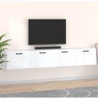 vidaXL Wall Cabinets 2 pcs White 100x36.5x35 cm Engineered Wood