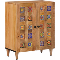 vidaXL Sideboard Natural 60 x 33.5 x 75 cm Solid Mango Wood
