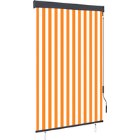 vidaXL Outdoor Roller Blind 120x250 cm White and Orange