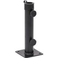 vidaXL Parasol Base for Ø38/48 mm Pole Matt Black Steel