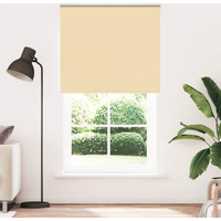 vidaXL Roller Blind Blackout Beige 125x230 cm Fabric Width 121.6 cm Polyester