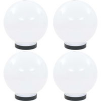 vidaXL LED Bowl Lamps 4 pcs Spherical 20 cm PMMA