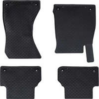 vidaXL Car Mat 4 pcs Black suitable for Audi A4 B9 2015-2024 Rubber